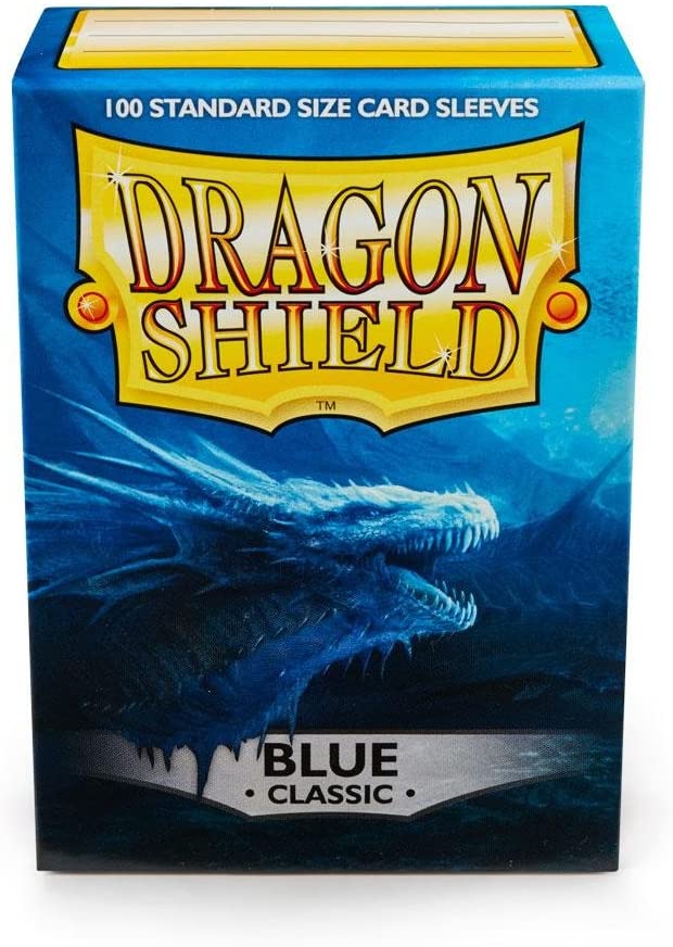 Dragon Shield 100ct Standard Card Sleeves Display Case (10 Packs) - Classic Blue