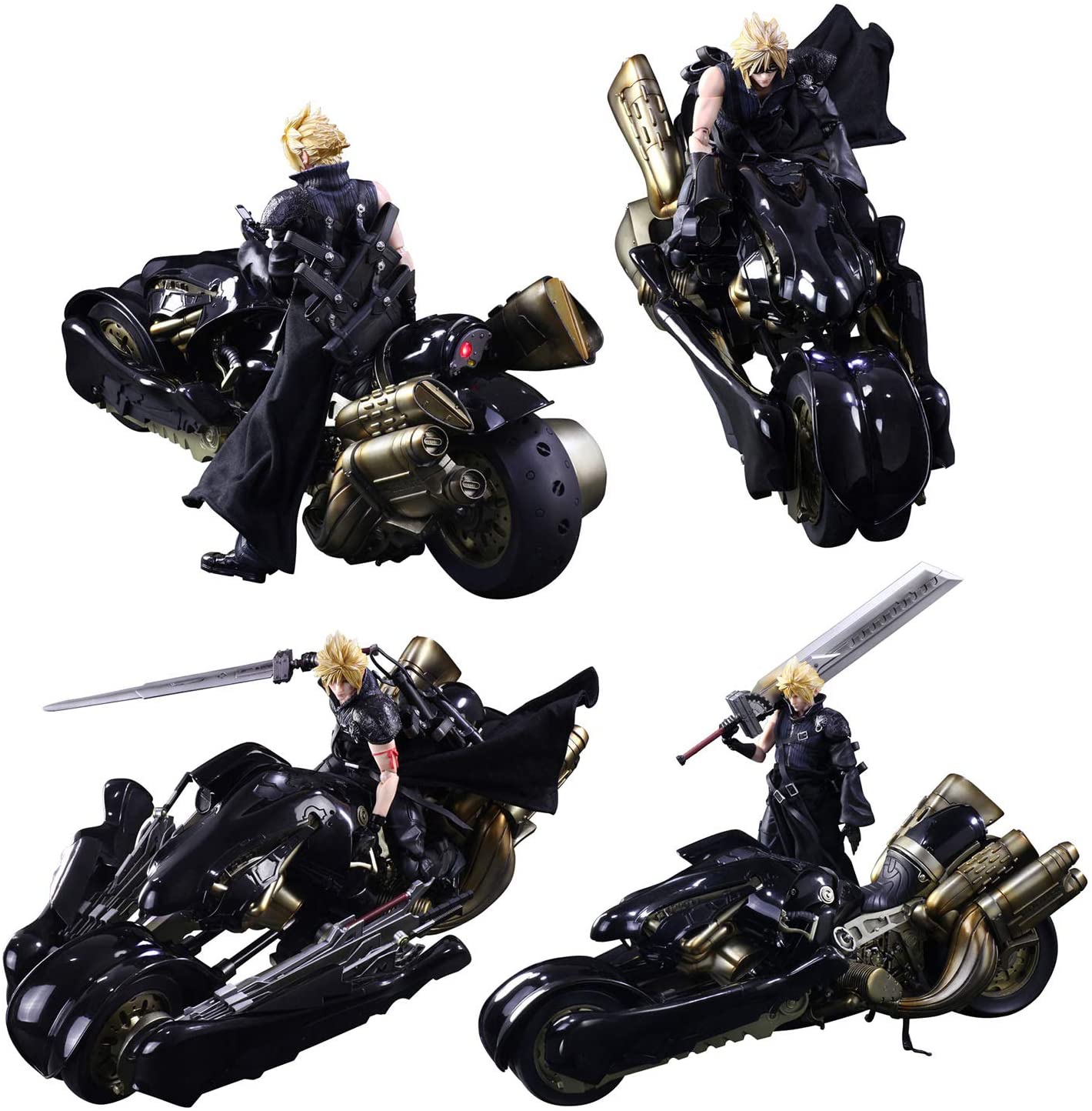 Square Enix Play Arts Kai Action Figure - Final Fantasy VII - Cloud Strife & Fenrir