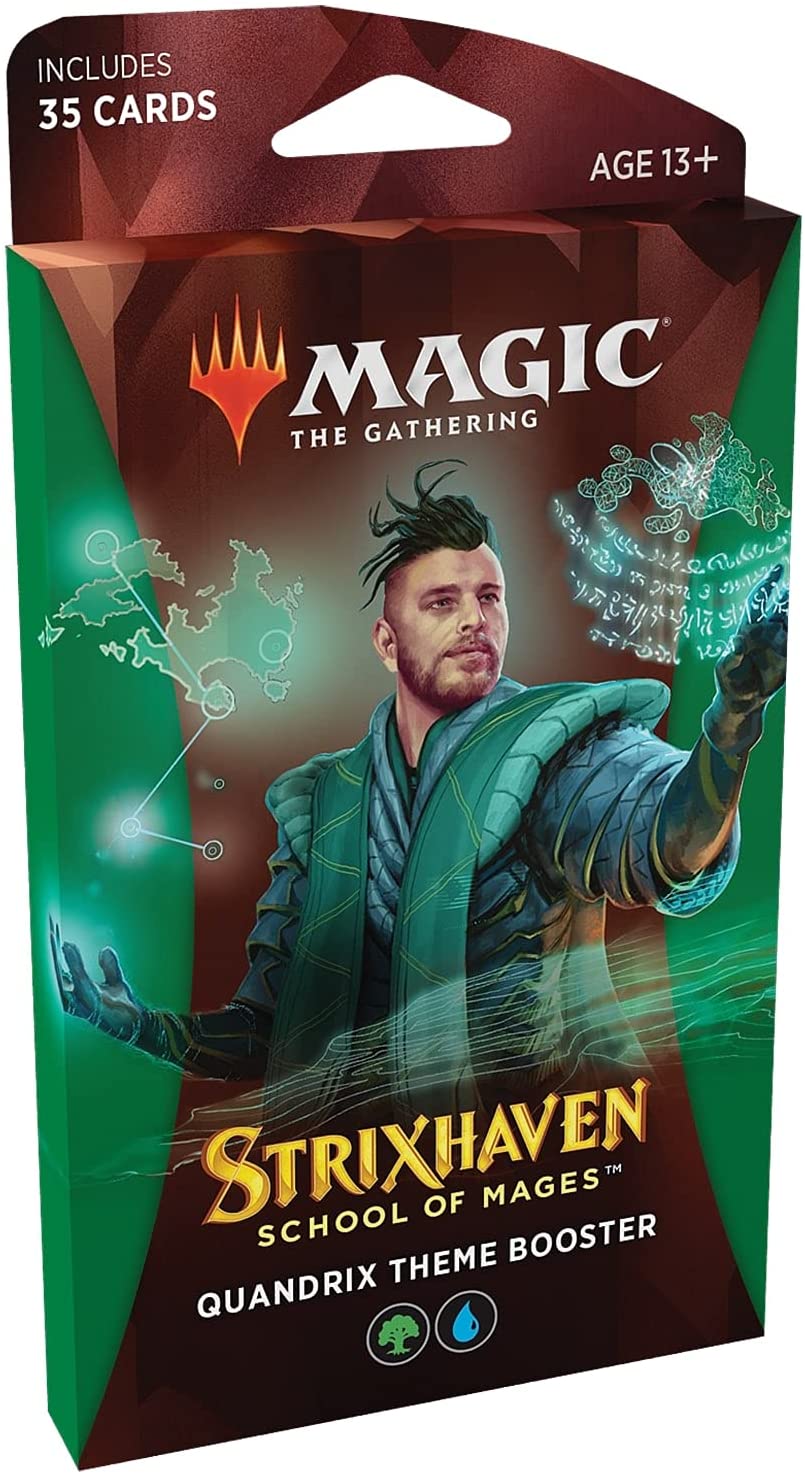 Magic: The Gathering Theme Booster Pack - Strixhaven - Quandrix (Green & Blue)