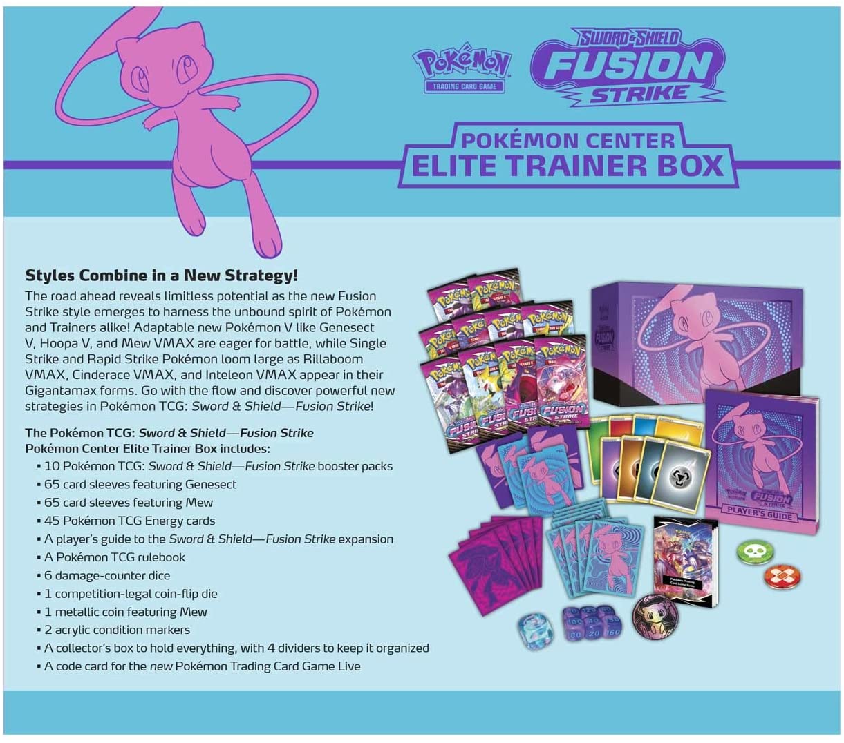 Pokemon TCG: Elite Trainer Box Case - Fusion Strike (Case of 10)