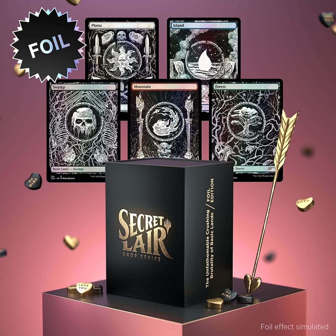 Magic: The Gathering Secret Lair - Premium Foil Edition - Unfathomable Crushing Brutality of Basic Lands