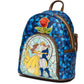 Loungefly Stained Glass Window Mini Backpack - Beauty and the Beast (Entertainment Earth Exclusive)
