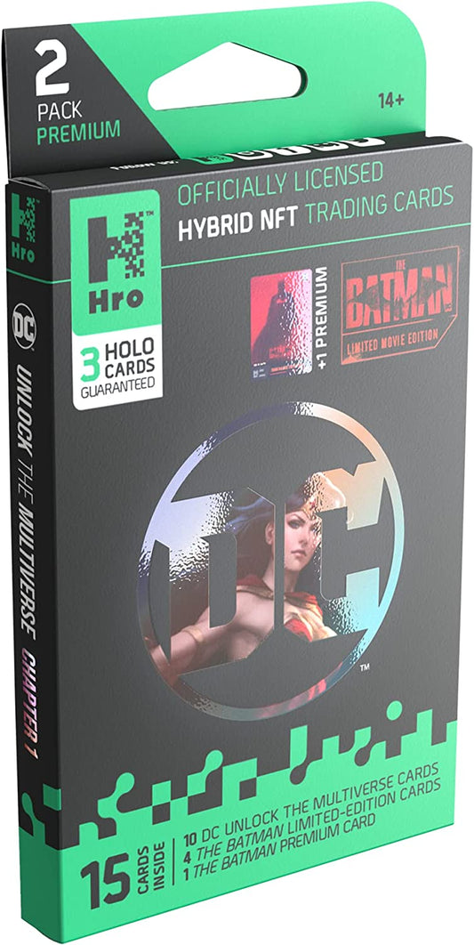 HRO DC Unlock: The Multiverse 2 Pack Premium Booster - Hybrid NFT Trading Cards