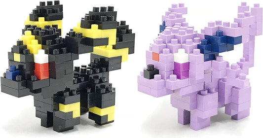 Nanoblocks Building Kit - Pokemon Espeon and Umbreon - Set of 2