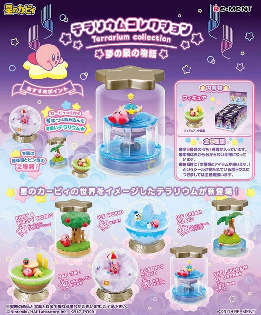 Re-Ment Mini Figures Complete Box (Set of 6) - Kirby Terrarium Collection