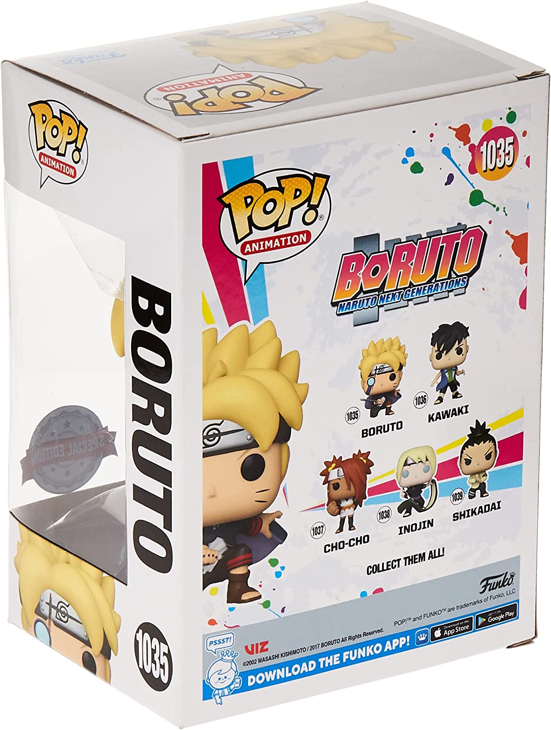 Figurine Boruto With Marks / Boruto / Funko Pop Animation 1035 / Exclusive  Special Edition / Gitd