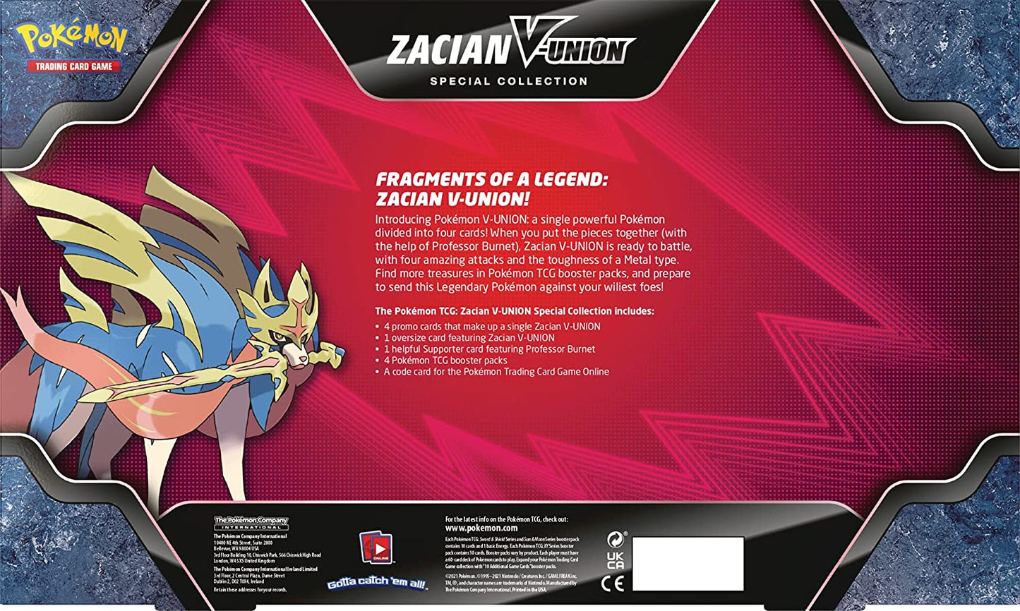 Pokemon TCG: Special Collection Box - Zacian V-Union
