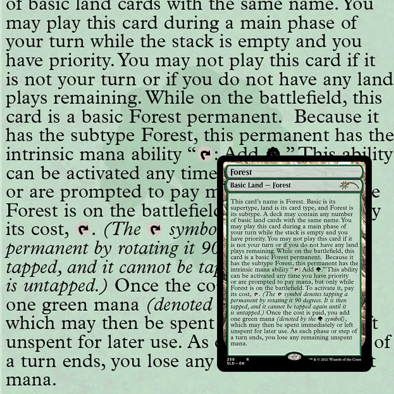 Magic: The Gathering Secret Lair - Non-Foil Edition - Full Text Lands