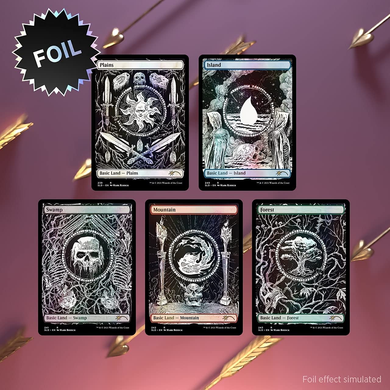 Magic: The Gathering Secret Lair - Premium Foil Edition - Unfathomable Crushing Brutality of Basic Lands
