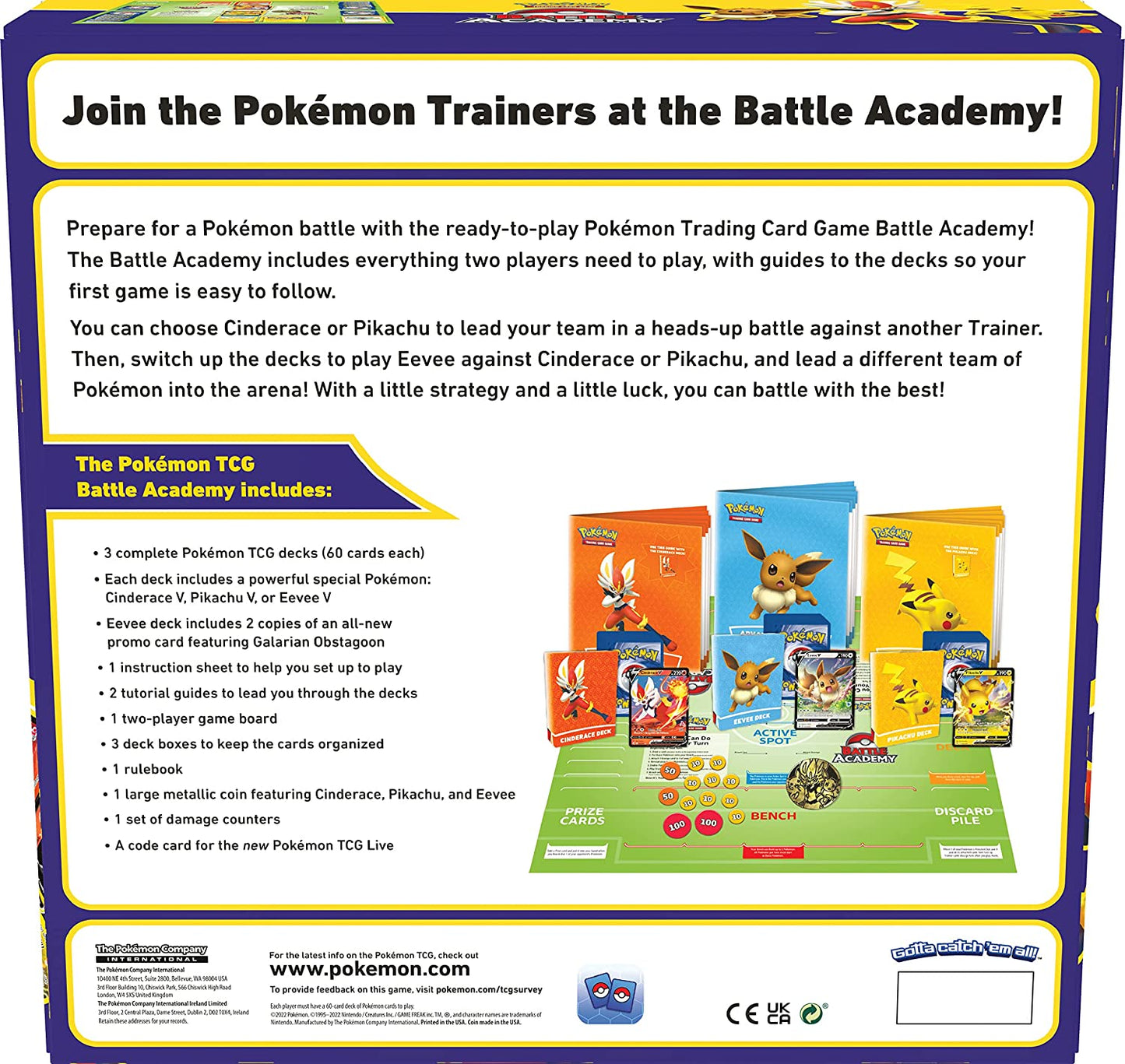 Pokemon TCG: Board Game Case - Battle Academy 2022 (Case of 6)