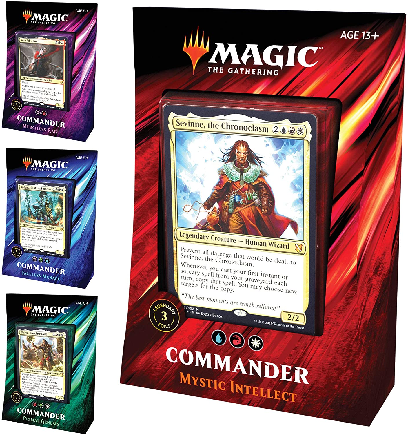 Magic: The Gathering Commander Deck Case - Commander 2019 - All 4 Decks