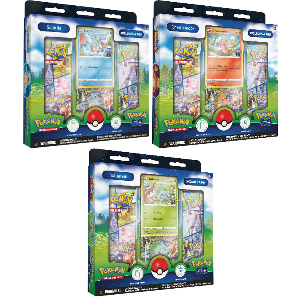 Pokemon TCG: Pokemon Go Pin Collection Case - Case of 6 (2 of Each)
