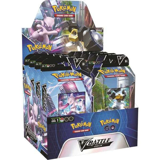 Pokemon TCG: V Battle Deck Display - Pokemon Go (Mewtwo & Melmetal) (Display of 8)