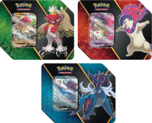 Pokemon TCG: Divergent V Power Tin Case - Case of 6 (2 of Each)