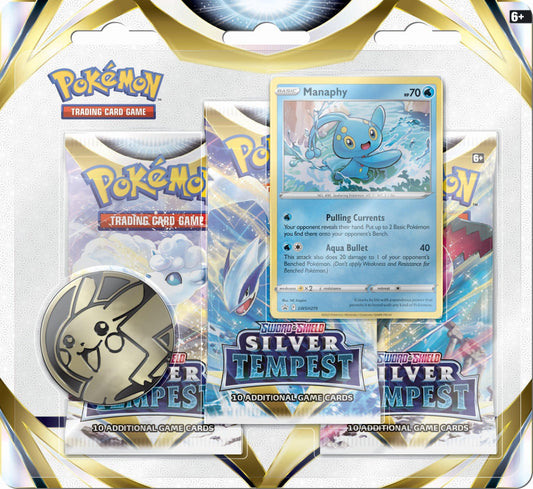 Pokemon TCG: 3 Pack Blister - Silver Tempest (Random Promo)