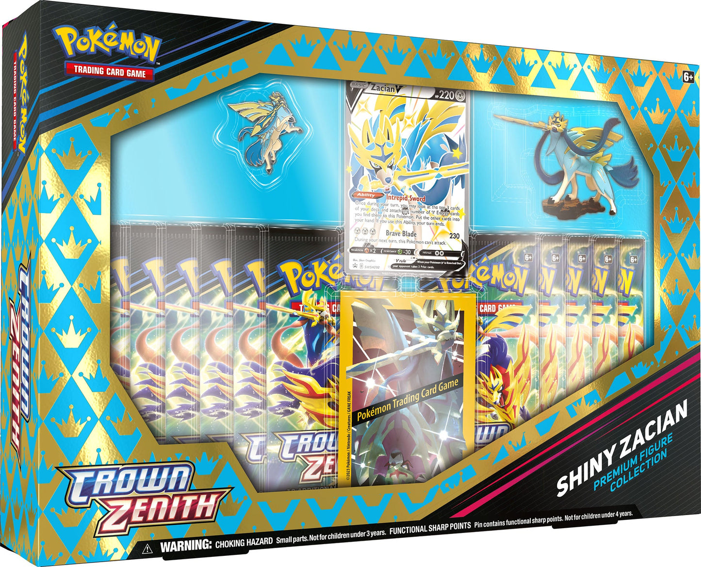 Pokemon TCG: Crown Zenith Premium Figure Collection Box - Shiny Zacian V