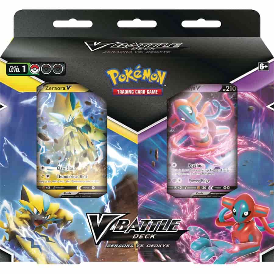 Pokemon TCG: V Battle Deck Bundle Case - Zeraora vs. Deoxys (Case of 6)