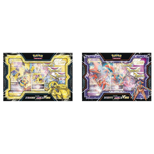 Pokemon TCG: VMax & VStar Battle Box Case - Deoxys/Zeraora (Case of 6)