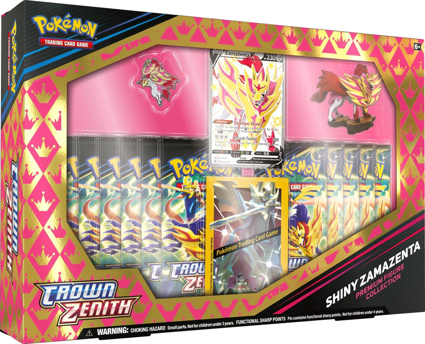 Pokemon TCG: Crown Zenith Premium Figure Collection Box - Shiny Zamazenta V - Preorder Ships 05-05-2023